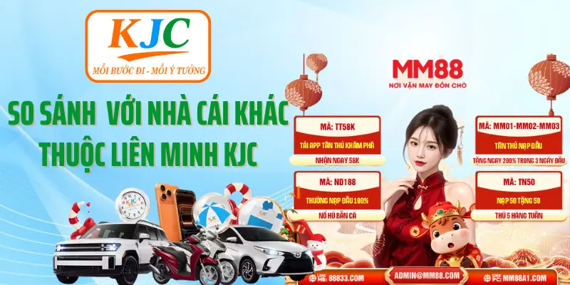 So Sánh MM88 Với Một Nhà Cái Khác Thuộc Liên Minh KJC